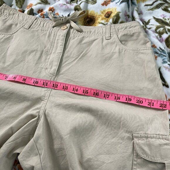 Y2K Northern Reflections Town Shorts Womens 12 Cargo Khaki Outdoor Gorpcore - Picture 8 of 8
